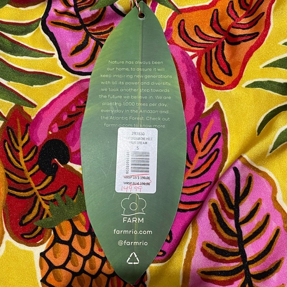 NWT FARM Rio Fruit Dreams one piece SMALL - Picture 8 of 12